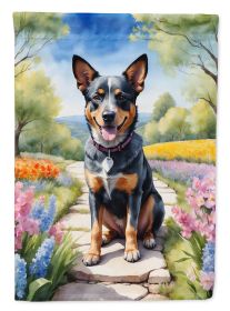 Australian Cattle Dog Spring Garden Garden Flag Mailbox Flag Decorative Yard Flag Banner Outside Patio Artwork Yard Flower Beds, Garden Size