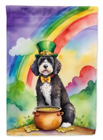 Portuguese Water Dog St Patrick's Day Garden Flag Mailbox Flag Decorative Yard Flag Banner Outside Patio Artwork Yard Flower Beds, Garden Size