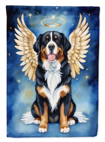 Bernese Mountain Dog My Angel Garden Flag Mailbox Flag Decorative Yard Flag Banner Outside Patio Artwork Yard Flower Beds, Garden Size, Multicolor