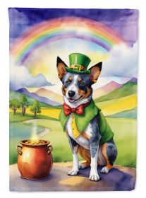 Australian Cattle Dog St Patrick's Day Garden Flag Mailbox Flag Decorative Yard Flag Banner Outside Patio Artwork Yard Flower Beds, Garden Size