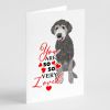 Doodle Silver #2 so Loved Greeting Cards Pack of 8 Blank Cards with Envelopes Whimsical A7 Size 5x7 Blank Note Cards