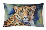 NEW Watercolor Wildlife Throw Pillow Throw Pillow for Indoor Couch Bed Outdoor Patio Washable, Leopard 2949,12Hx16W
