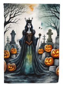 Evil Queen Spooky Halloween Garden Flag Mailbox Flag Decorative Yard Flag Banner Outside Patio Artwork Yard Flower Beds, Garden Size, Multicolor
