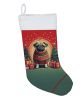 Fawn Pug Christmas Christmas Stocking Fireplace Hanging Stockings Christmas Season Party Decor Family Holiday Decorations