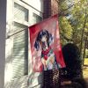 Bluetick Coonhound My Valentine House Flag Large Porch Sleeve Pole Decorative Outside Yard Banner Artwork Wall Hanging, Polyester, House Size