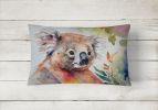 NEW Watercolor Wildlife Throw Pillow Throw Pillow for Indoor Couch Bed Outdoor Patio Washable, Koala 2940,12Hx16W