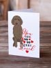 Doodle Chocolate #2 so Loved Greeting Cards Pack of 8 Blank Cards with Envelopes Whimsical A7 Size 5x7 Blank Note Cards