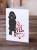 Doodle Black #1 so Loved Greeting Cards Pack of 8 Blank Cards with Envelopes Whimsical A7 Size 5x7 Blank Note Cards