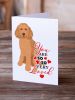 Doodle Red #1 so Loved Greeting Cards Pack of 8 Blank Cards with Envelopes Whimsical A7 Size 5x7 Blank Note Cards