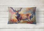 NEW Watercolor Wildlife Throw Pillow Throw Pillow for Indoor Couch Bed Outdoor Patio Washable, Deer 2903,12Hx16W