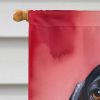 Bluetick Coonhound My Valentine House Flag Large Porch Sleeve Pole Decorative Outside Yard Banner Artwork Wall Hanging, Polyester, House Size