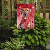 Rhodesian Ridgeback My Valentine Garden Flag Mailbox Flag Decorative Yard Flag Banner Outside Patio Artwork Yard Flower Beds, Garden Size, Multicolor