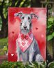 Scottish Deerhound My Valentine Garden Flag Mailbox Flag Decorative Yard Flag Banner Outside Patio Artwork Yard Flower Beds, Garden Size, Multicolor
