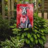 Scottish Deerhound My Valentine Garden Flag Mailbox Flag Decorative Yard Flag Banner Outside Patio Artwork Yard Flower Beds, Garden Size, Multicolor