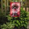 Chocolate Poodle My Valentine Garden Flag Mailbox Flag Decorative Yard Flag Banner Outside Patio Artwork Yard Flower Beds, Garden Size, Multicolor