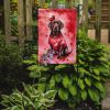 Chocolate Labrador Retriever My Valentine Garden Flag Mailbox Flag Decorative Yard Flag Banner Outside Patio Artwork Yard Flower Beds, Garden Size