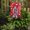 Afghan Hound My Valentine Garden Flag Mailbox Flag Decorative Yard Flag Banner Outside Patio Artwork Yard Flower Beds, Garden Size, Multicolor
